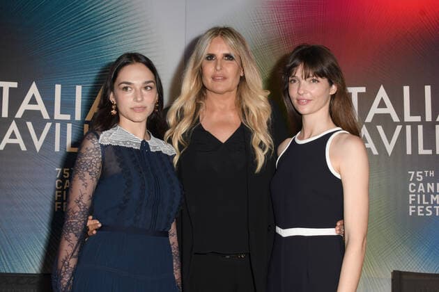Cannes 2022 - 75Â° Festival Internazionale del cinema, giorno 4 - Presentazione Filming Italy - Sardegna Festival Nella foto Emanuela Postacchini Annabelle Belmondo e Tiziana Rocca  Copyright: xManuelexMangiarottix xipa-agencyx xVenezia2020x