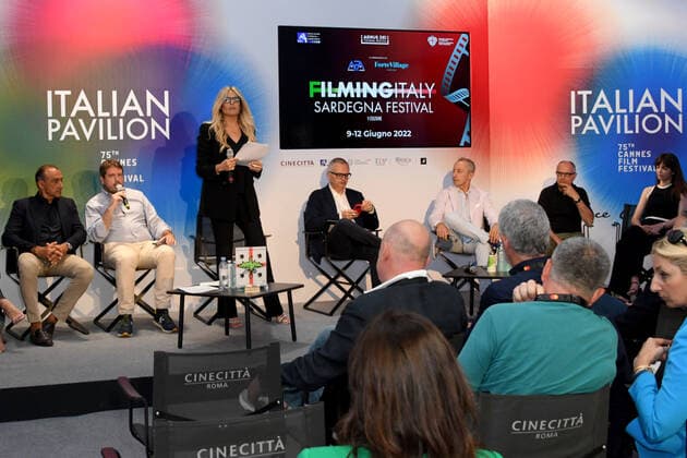 Cannes 2022 - 75Â° Festival Internazionale del cinema, giorno 4 - Presentazione Filming Italy - Sardegna Festival Nella foto  Copyright: xManuelexMangiarottix xipa-agencyx xVenezia2020x