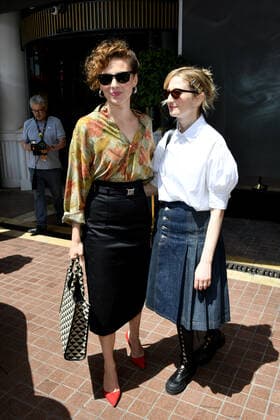 75th Cannes Film Festival 2022, Celebrity Sightings. Pictured: Jasmine Trinca, Alba Rohrwacher  Copyright: xSimonexComix xipa-agency.netx xVeneziax2020x
