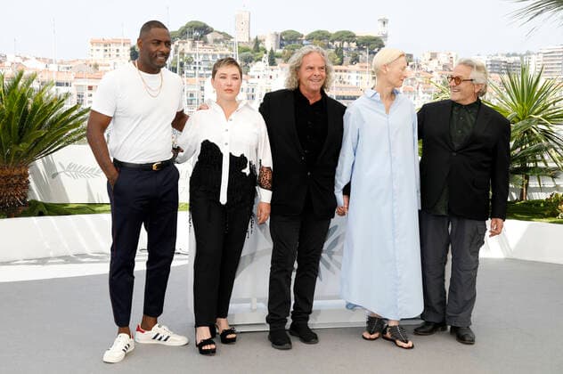 Idris Elba, Augusta Gore, Douglas Mitchell, Tilda Swinton and George Miller at the photocall for the feature film Three Thousand Years of Longing at the Festival de Cannes 2022 75 Cannes International Film Festival at the Palais des Festivals Cannes, 21 06 2022. Foto:xD.xBedrosianx xFuturexImage
