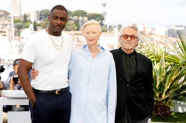Idris Elba, Tilda Swinton and George Miller at the photocall for the feature film Three Thousand Years of Longing at the Festival de Cannes 2022 75 Cannes International Film Festival at the Palais des Festivals Cannes, 21 06 2022. Foto:xD.xBedrosianx xFuturexImage