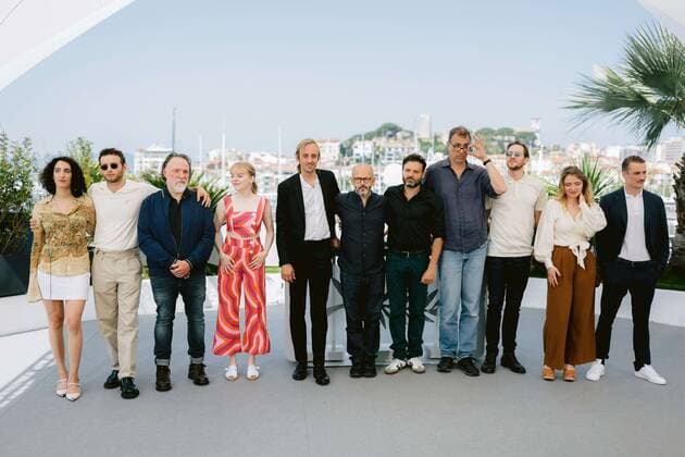75th International Cannes Film Festival. Photocall with La nuit du 12 cast. 75eme Festival International du Film de Cannes. Photocall du film La nuit du 12 280476 0000-00-00 Cannes France Lanners, Bouli; Moll, Dominik; Bouillon, Bastien  Copyright: xTerencexBaelenx STAR_280476_022