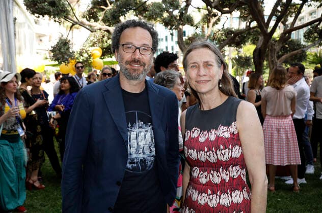 Carlo Chatrian and Mariette Rissenbeek at the Medienboard reception at the Festival de Cannes 2022 75 Cannes International Film Festival in the Gardens of the Grand Hotel Cannes, 21 05 2022 Foto:xS.xGabschx xFuturexImage