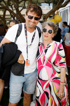 Hans Weingartner and Kirsten Niehuus at the Medienboard reception at the Festival de Cannes 2022 75 Cannes International Film Festival in the Gardens of the Grand Hotel Cannes, 21 05 2022 Foto:xS.xGabschx xFuturexImage