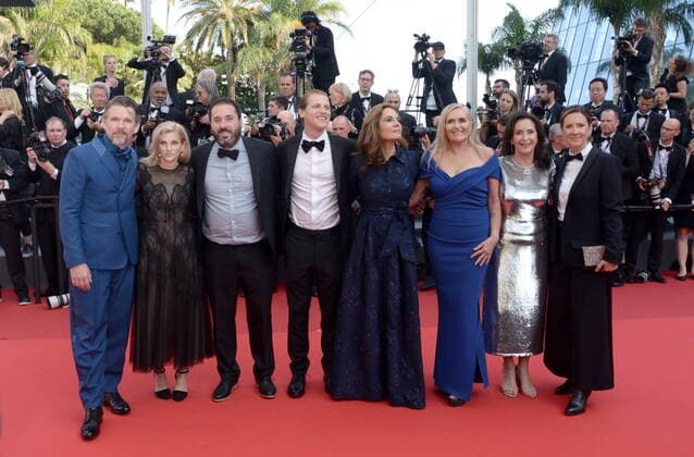 May 21, 2022, CANNES, France: CANNES, FRANCE - MAY 21: Ethan Hawke, Ryan Hawke and Peter Elkind, Amy Entelis, and guests attend the screening of Triangle Of Sadness during the 75th annual Cannes film festival at Palais des Festivals on May 21, 2022 in Cannes, France. CANNES France - ZUMAi09_ 20220521_zaf_i09_052 Copyright: xFrederickxInjimbertx