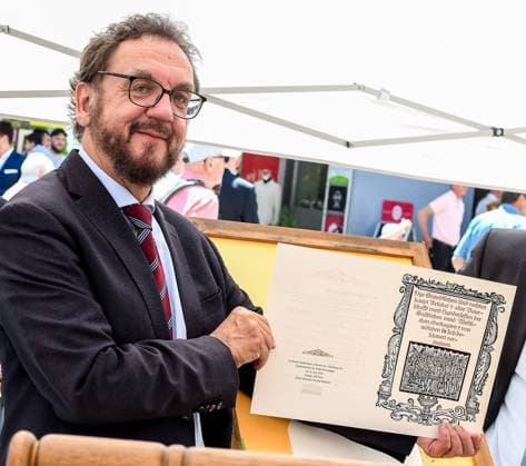 GER, Award of the Memminger Freedom Award 1525 to Prof Dr Heribert Prantl 21 05 2022, Weinmarkt, Memmingen, GER, Award of the Memminger Freedom Award 1525 to Prof Dr Heribert Prantl, since the year nordphoto GmbHxHafner nph00200
