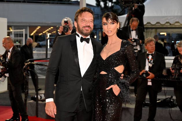 75eme Festival International du Film de Cannes. Montee des marches du film R.N.M . Festival de Cannes 2022 - The 75th annual Cannes film festival 2022 in Cannes 280513 2022-05-21 Cannes France Le Bihan, Samuel; Christian, Stefania  Copyright: xL.Urmanx xStarfacex STAR_280513_009