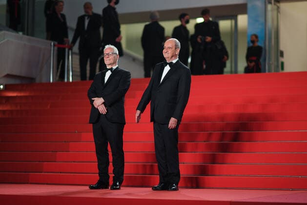 75eme Festival International du Film de Cannes. Montee des marches du film R.N.M . Festival de Cannes 2022 - The 75th annual Cannes film festival 2022 in Cannes - France - RMN Red Carpet - Thierry Fremaux; Pierre Lescure 280515 2022-05-21 Cannes France  Copyright: xLionelxGuericolas MPPx STAR_280515_027