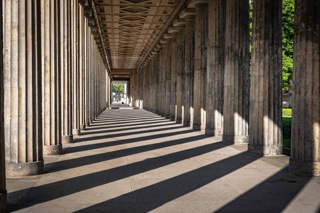 Berlin Mitte, Museum Island Old National Gallery, Colonnades Berlin Museum Island