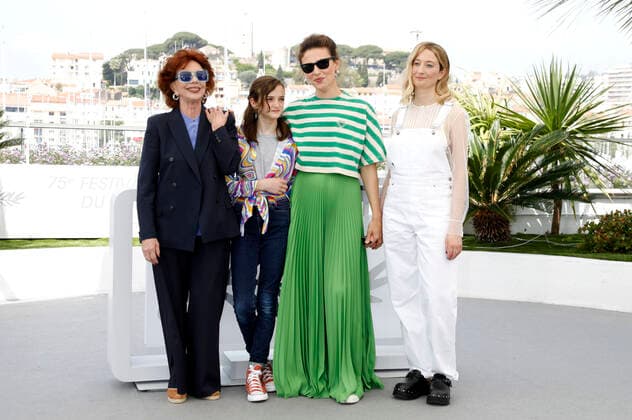 Giovanna Ralli, Maayane Conti, Jasmin Trinca and Alba Rohrwacher at the photocall for the feature film Marcel at the Festival de Cannes 2022 75 Cannes International Film Festival at the Palais des Festivals Cannes, 22 05 2022. Foto:xD.xBedrosianx xFuturexImage