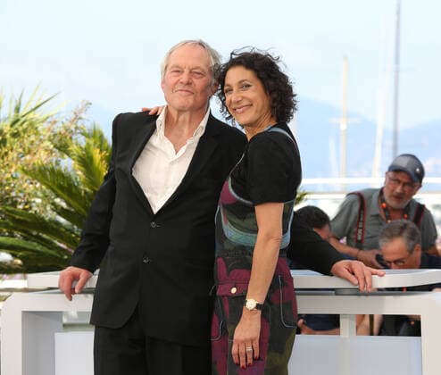75eme Festival International du Film de Cannes. 75th Cannes Film Festival. Photocall with cast of the film Plus que jamais . Bjorn Floberg and director Emily Atef. 280528 2022-05-21 Cannes France  Copyright: xIsabellexVautierx xStarfacex STAR_280528_014