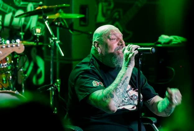 Entertainment Bilder des Tages Former Iron Maiden frontman Paul Di™Anno performing in Zagreb Former Iron Maiden frontman Paul Di™Anno perform on the Bikers Beer Factory stage and put on a spectacle just a day before Iron Maiden kicks off their world tour on May 22, with a concert at the Arena Zagreb, in zagreb, Croatia, on May 21,2022. JuricaxGaloic PIXSELL