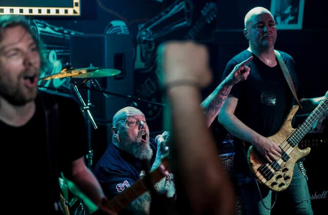 Former Iron Maiden frontman Paul Di™Anno performing in Zagreb Former Iron Maiden frontman Paul Di™Anno perform on the Bikers Beer Factory stage and put on a spectacle just a day before Iron Maiden kicks off their world tour on May 22, with a concert at the Arena Zagreb, in zagreb, Croatia, on May 21,2022. JuricaxGaloic PIXSELL