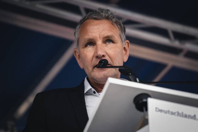 News Themen der Woche KW20 Datum: 21.05.22 Uhrzeit: 14:35 Ort: Grimma Im Bild: Das AfD-Fest in Grimma mit Björn Höcke Grimma - Höcke auf AfD-Fest *** Date 21 05 22 Time 14 35 Place Grimma In the picture The AfD party in Grimma with Björn Höcke Grimma Höcke on AfD party xFinn Beckerx