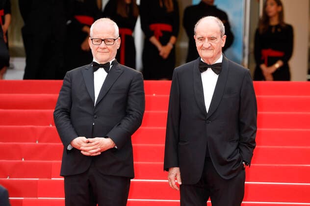 Thierry Fremaux and Pierre Lescure at the premiere of the feature film Forever Young Les Amandiers at the Festival de Cannes 2022 75 Cannes International Film Festival at the Palais des Festivals Cannes, 22 05 2022. Foto:xD.xBedrosianx xFuturexImage