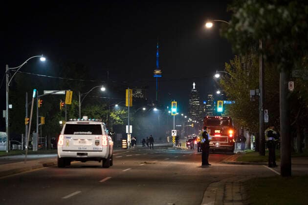 May 22, 2022, Toronto, Ontario, Canada: Victoria Day celebrations at TorontoÃ¢â‚¬â ¢s Woodbine beach turned violent Sunday night after two people were shot, one stabbed, and many burned after being shot with fireworks. Toronto Canada - ZUMAm215 20220522_zip_m215_001 Copyright: xArlynxMcAdoreyx