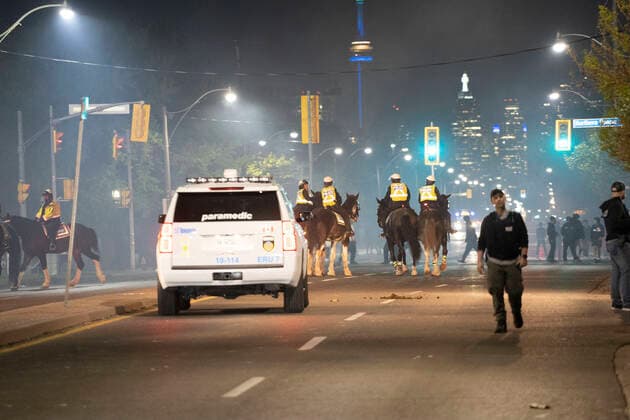 May 22, 2022, Toronto, Ontario, Canada: Victoria Day celebrations at TorontoÃ¢â‚¬â ¢s Woodbine beach turned violent Sunday night after two people were shot, one stabbed, and many burned after being shot with fireworks. Toronto Canada - ZUMAm215 20220522_zip_m215_002 Copyright: xArlynxMcAdoreyx