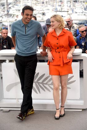 75th Cannes film festival 2022, Photocall film Les amandiers . Pictured: Nadia Tereszkiewicz, Sofiane Bennacer  Copyright: xAlbertoxTerenghi Cannesx2022x xix xVenezia2020x