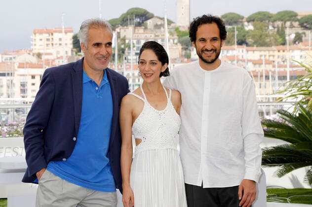 Mehdi Bajestani, Zar Amir Ebrahimi and Ali Abbasi at the photocall for the feature film Holy Spider at the Festival de Cannes 2022 75 Cannes International Film Festival at the Palais des Festivals Cannes, 23 05 2022. Foto:xD.xBedrosianx xFuturexImage