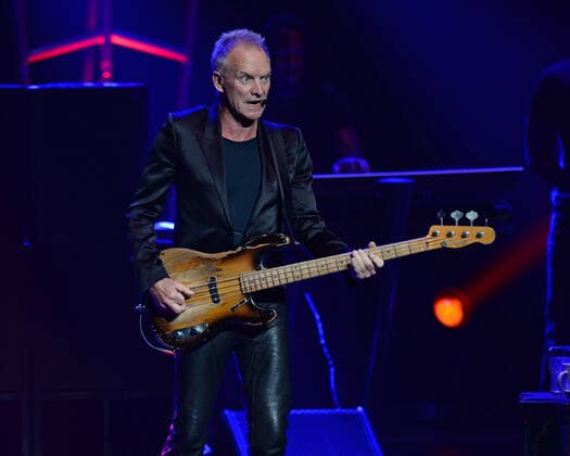 HOLLYWOOD FL - MAY 22: Sting performs during the My Songs Tour at Hard Rock Live held at the Seminole Hard Rock Hotel & Casino on May 22, 2022 in Hollywood, Florida. Copyright: xmpi04x