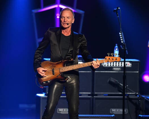 HOLLYWOOD FL - MAY 22: Sting performs during the My Songs Tour at Hard Rock Live held at the Seminole Hard Rock Hotel & Casino on May 22, 2022 in Hollywood, Florida. Copyright: xmpi04x