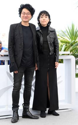 South Korean director Davy Chou and actress Park Ji-Min attend the photo call for All The People I ll Never Be at Palais des Festivals at the 75th Cannes Film Festival, France on Monday, May 23, 2022.  CAN20220523113 RUNExHELLESTAD