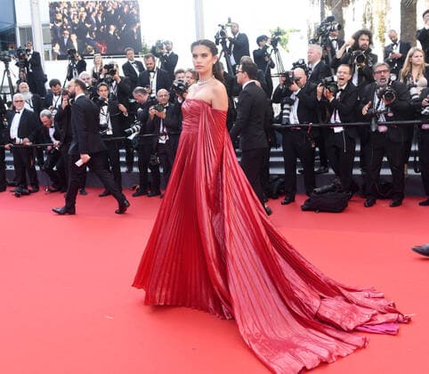 Italian model Sara Sampaio attends the premiere of Decision To Leave at Palais des Festivals at the 75th Cannes Film Festival, France on Monday, May 23, 2022.  CAN20220523155 RUNExHELLESTAD