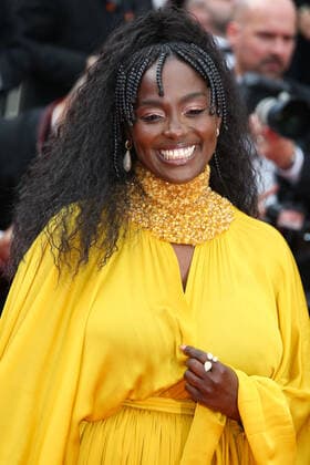 75eme Festival International du Film de Cannes. Montee des marches du film Decision to leave . 75th Cannes Film Festival. Red carpet of the film Decision to leave . Aissa Maiga. 280659 2022-05-23 Cannes France  Copyright: xIsabellexVautierx xStarfacex STAR_280659_012