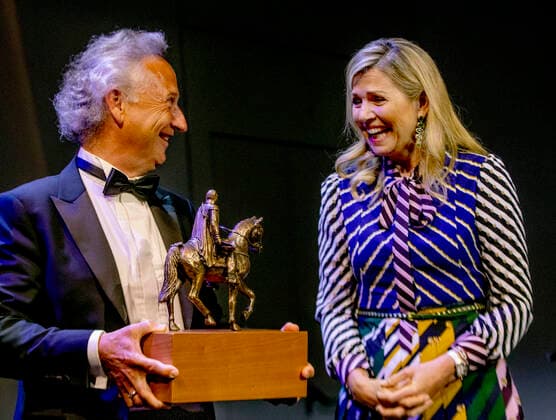 Königin Maxima der Niederlande bei König Willem I Preisverleihung in Amsterdam 23-05-2022 Groningen Queen Maxima at the announcement of the prize winners of the King Willem I prizes 2022 in the Forum in Groningen. Â  Copyright: xPPEx