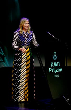Königin Maxima der Niederlande bei König Willem I Preisverleihung in Amsterdam 23-05-2022 Groningen Queen Maxima at the announcement of the prize winners of the King Willem I prizes 2022 in the Forum in Groningen. Â  Copyright: xPPEx