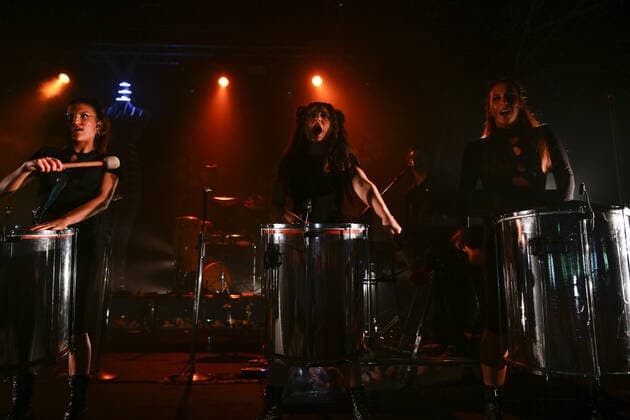 Lavinia Mancusi, Simona Sciacca and Gioia Persichetti during the Concert of Mannarino Live 2022 at Atlantico on 23th May, 2022 in Rome, Italy.  Copyright: xDomenicoxCippitellix xipa-agencyx 1012234096st