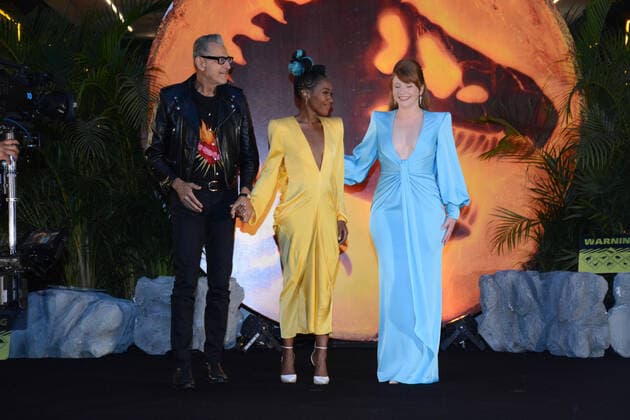 Jurassic World: Dominion Film Premiere MEXICO CITY, MEXICO - MAY 23, 2022: (L-R) Jeff Goldblum, DeWanda Wise, Bryce Dallas Howard attend at red carpet of film premiere of the Jurassic World: Dominion at Cinepolis Oasis Coyoacan. On May 23, 2022 in Mexico City, Mexico. (Photo by Jorge Gonzalez Eyepix Group) Copyright: xJorgexGonzalez xEyepixxGroupx EYEPIX_JG_23052022_65718