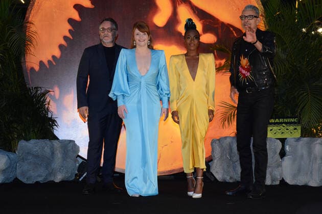 Jurassic World: Dominion Film Premiere MEXICO CITY, MEXICO - MAY 23, 2022: (L-R) Director Colin Trevorrow, Bryce Dallas Howard, DeWanda Wise, Jeff Goldblum attend at red carpet of film premiere of the Jurassic World: Dominion at Cinepolis Oasis Coyoacan. On May 23, 2022 in Mexico City, Mexico. (Photo by Jorge Gonzalez Eyepix Group) Copyright: xJorgexGonzalez xEyepixxGroupx EYEPIX_JG_23052022_65732