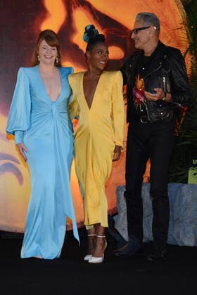Jurassic World: Dominion Film Premiere MEXICO CITY, MEXICO - MAY 23, 2022: (L-R) Bryce Dallas Howard, DeWanda Wise, Jeff Goldblum attend at red carpet of film premiere of the Jurassic World: Dominion at Cinepolis Oasis Coyoacan. On May 23, 2022 in Mexico City, Mexico. (Photo by Jorge Gonzalez Eyepix Group) Copyright: xJorgexGonzalez xEyepixxGroupx EYEPIX_JG_23052022_65725