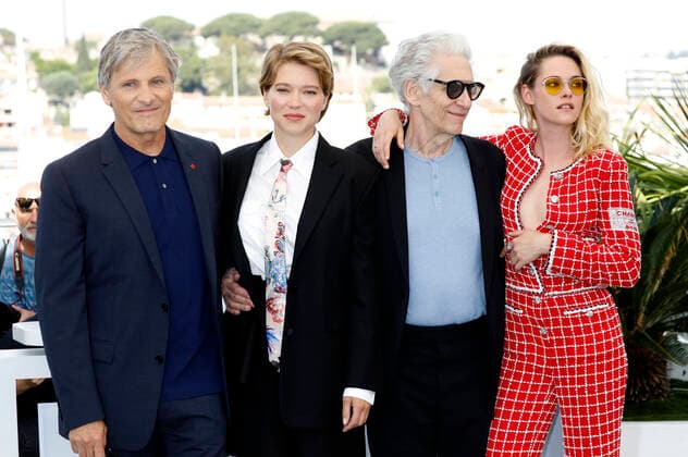 Viggo Mortensen, Lea Seydoux, David Cronenberg and Kristen Stewart at the photocall for the feature film Crimes of the Future at the Festival de Cannes 2022 75 Cannes International Film Festival at the Palais des Festivals Cannes, Foto:xD.xBedrosianx xFuturexImage