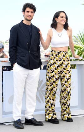 French actor director Louis Garrel and actress Noemie Merlant attend the photo call for The Innocent at Palais des Festivals at the 75th Cannes Film Festival, France on Tuesday, May 24, 2022.  CAN20220524146 RUNExHELLESTAD