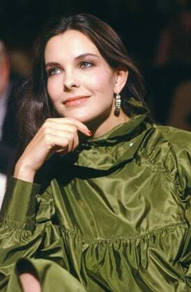 Carole Bouquet, 1981 French actress Carole Bouquet on the set of the programme Les nouveaux rendez-vous , on October 11, 1981. Photo Jacques Loew Copyright: xJacquesxLoew Photo12x LWE21A00_114
