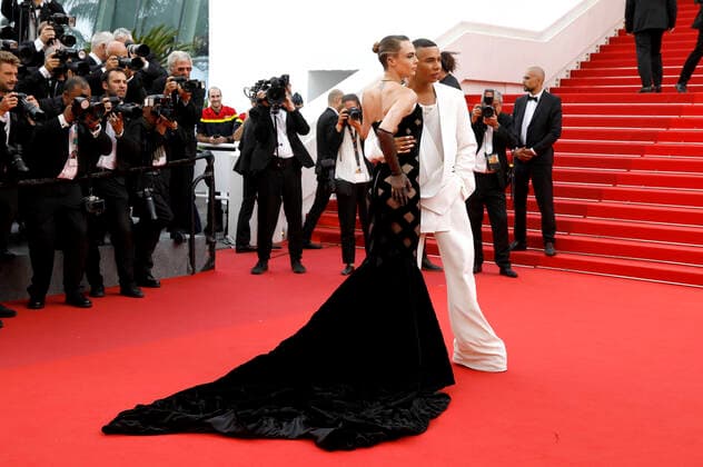 Cara Delevingne and Olivier Rousteing at the premiere of the feature film The Innocent L Innocent at the Festival de Cannes 2022 75 Cannes International Film Festival at the Palais des Festivals Cannes, 24 05 2022. Foto:xD.xBedrosianx xFuturexImage