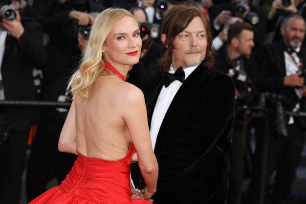 May 25, 2022, Cannes, Cote d Azur, France: NORMAN REEDUS and DIANE KRUGER attend the 75th Anniversary Ceremony during 75th annual Cannes Film Festival Cannes France - ZUMAc179 20220525_zep_c179_014 Copyright: xMickaelxChavetx