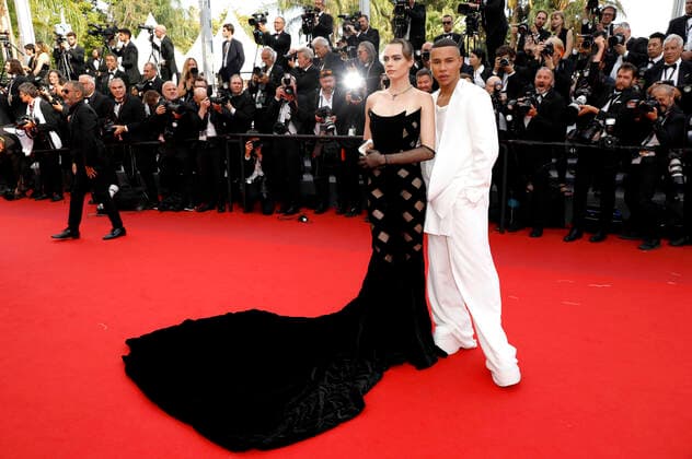 Cara Delevingne and Olivier Rousteing at the premiere of the feature film The Innocent L Innocent at the Festival de Cannes 2022 75 Cannes International Film Festival at the Palais des Festivals Cannes, 24 05 2022. Foto:xS.xGabschx xFuturexImage