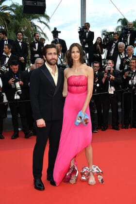75th Cannes Film Festival 2022, Red Carpet 75th Anniversary Celebration Screening Of The Innocent. Pictured Jeanne Cadieu, Jake Gyllenhaal  Copyright: xSimonexComix xipa-agency.netx xVeneziax2020x