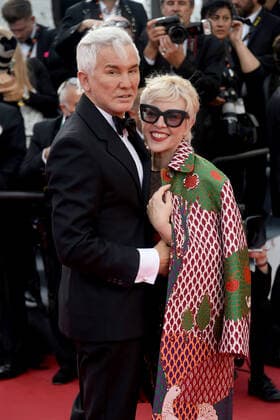 Entertainment Bilder des Tages Cannes 2022 - 75Â° Festival Internazionale del cinema, Ottava Serata - Red Carpet del Film L™Innocent (The Innocent). Nella foto Baz Luhrmann, Catherine Martin  Copyright: xAlbertoxTerenghix xipa-agency.nex xVenezia2020x