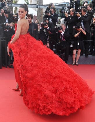 Italian model Alessandra Ambrosio attends the premiere of The Innocent The 75th Anniversary Evening Gala at Palais des Festivals at the 75th Cannes Film Festival, France on Tuesday, May 24, 2022.  CAN20220524191 RUNExHELLESTAD