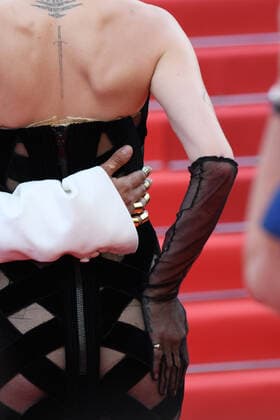 Cannes 2022 - 75th International Film Festival, Eighth Evening - Red Carpet of the film L Innocent (The Innocent). In the photo Cara Delevingne and Olivier Rousteing  Copyright: xManuelexMangiarottix xipa-agencyx xvenezia2020x