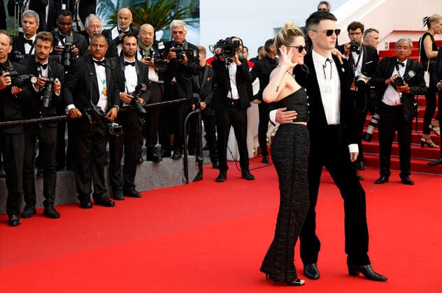 Kristen Stewart and Tom Sturridge at the premiere of the feature film The Innocent L Innocent at the Festival de Cannes 2022 75 Cannes International Film Festival at the Palais des Festivals Cannes, 24 05 2022. Foto:xD.xBedrosianx xFuturexImage
