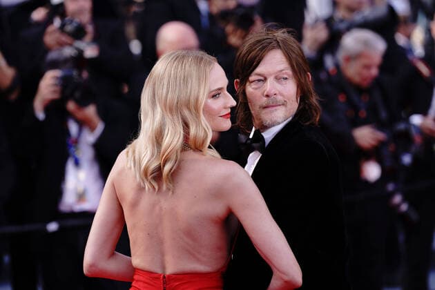 Norman Reedus - Diane Kruger CELEBRITES : 75eme Festival de Cannes - Tapis rouge du film Â« L?Innocent et de la soiree anniversaire du 75eme festival Â» - 24 05 2022 NorbertScanella Panoramic 