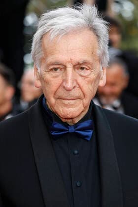May 24, 2022, Cannes, France: Constantin Costa-Gavras attends the anniversary screening of The Innocent during the 75th Annual Cannes Film Festival at Palais des Festivals in Cannes, France, on 24 May 2022. Photo: Cannes France - ZUMAm179 20220524_zep_m179_071 Copyright: xAlecxMichaelx
