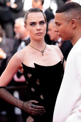 Cara Delevingne and Olivier Rousteing at the premiere of the feature film The Innocent L Innocent at the Festival de Cannes 2022 75 Cannes International Film Festival at the Palais des Festivals Cannes, 24 05 2022. Foto:xS.xGabschx xFuturexImage
