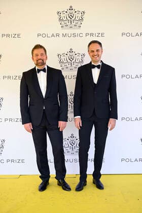 Conductor Matthias Pintscher and General Manager Olivier Leymarie representing this year s Polar Music Prize laureate Ensemble intercontemporain arrive to to the Polar Music Prize Award Ceremony at Grand Hotel in Stockholm, May 124, 2022 STOCKHOLM SWEDEN x10070x,  Copyright: xJessicaxGow TTx POLAR MUSIC PRIZE 2022