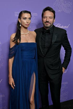 75eme Festival International du Film de Cannes. Montee des marches du film L innocent pour le 75eme anniversaire du Festival. Arrivées Soiree. 75th International Cannes Film Festival. Photocall arrivals. 280755 2022-05-24 Cannes France Christian, Stefania  Copyright: xL.Urmanx xStarfacex STAR_280755_095